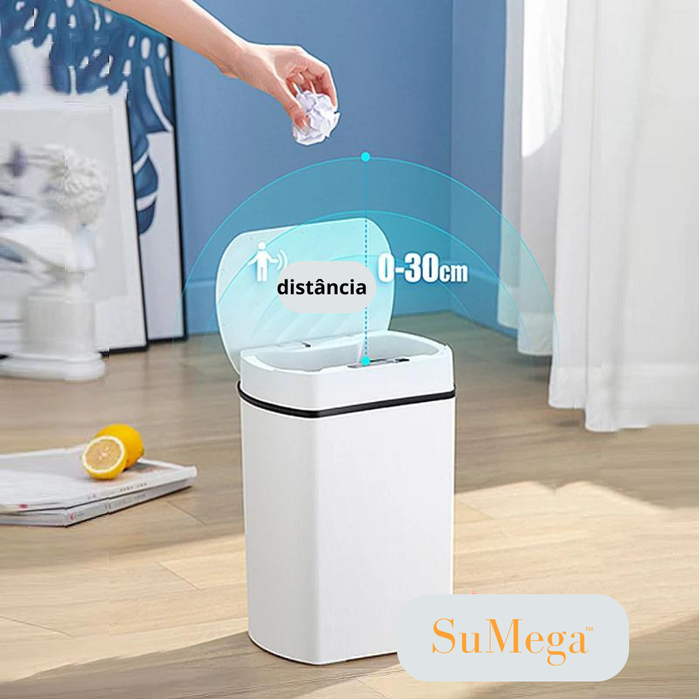 Lixeira Inteligente com Sensor Clean 13L e 15L