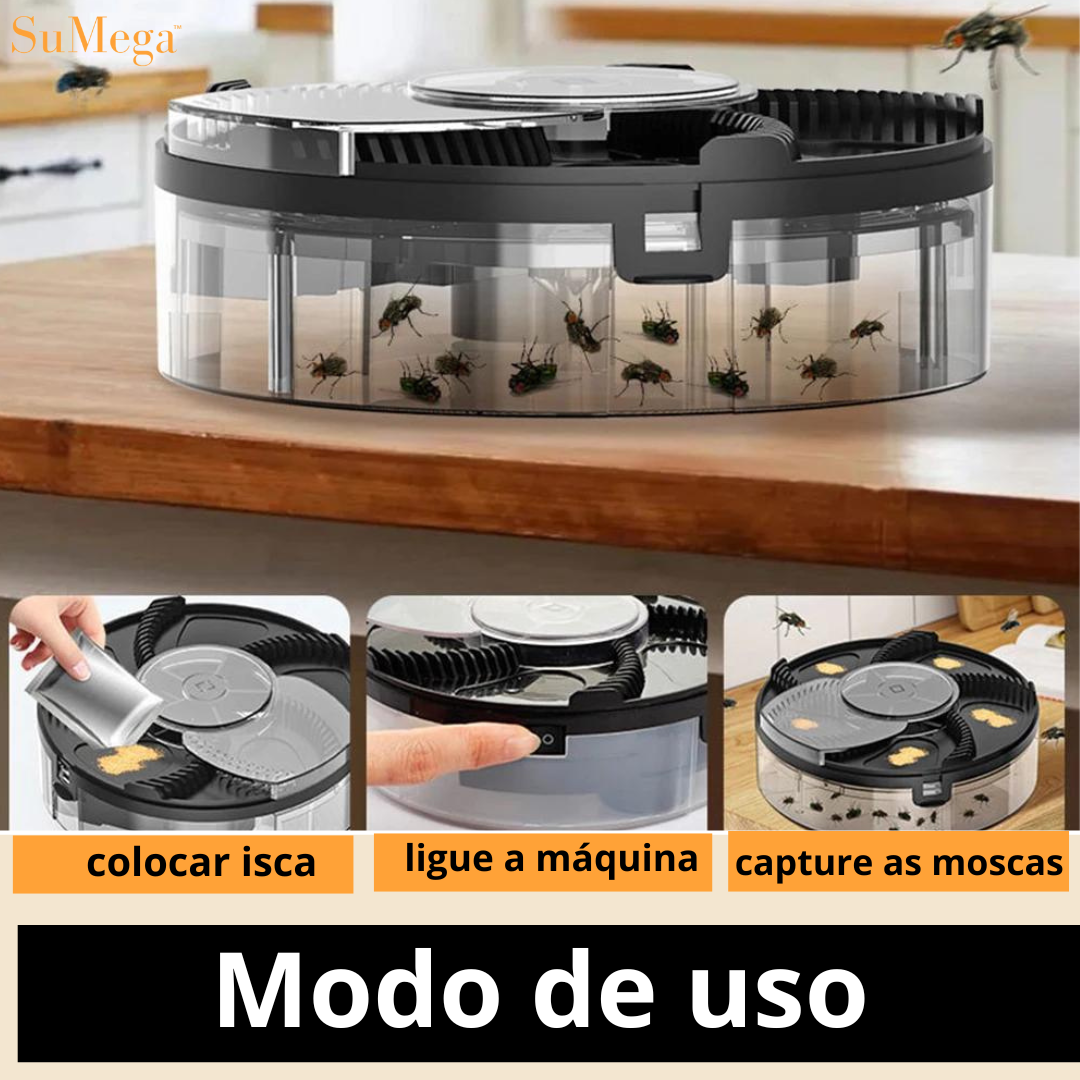 Mata Mosquito FlyFree - Brinde 2 pacotes de alimentos para moscas