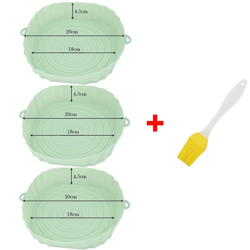 Forro de Silicone para Air Fryer Reutilizável