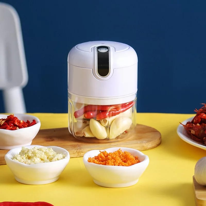 Mini Processador Elétrico de Alimentos Portátil  Bivolt